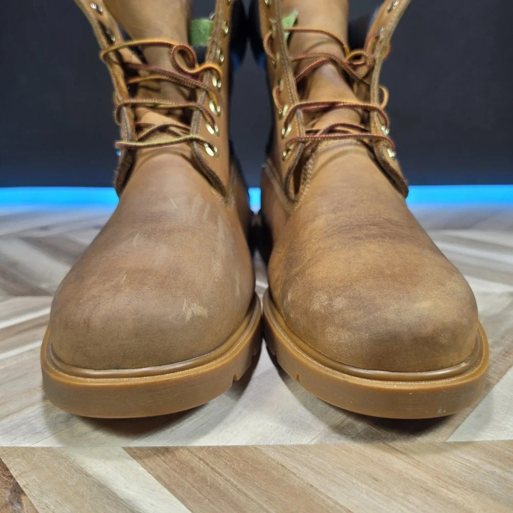 Timberland 6 Inch Basic Waterproof Men 12 18094 Wheat Nubuck Insulated Boots